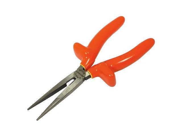 GRAY TOOLS B232B-I 8' Needle Nose Straight Cutter Pliers, 2-3/4' Jaw, 1000V