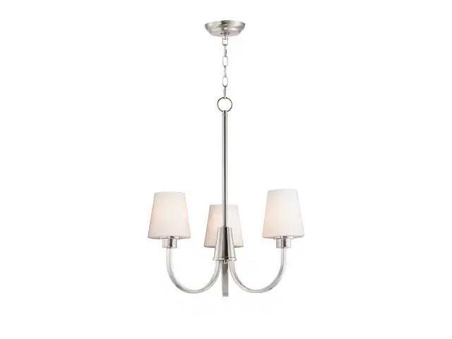 MAXIM LIGHTING 11823SWSN Shelter 3-Light 20' Wide Satin Nickel Chandelier
