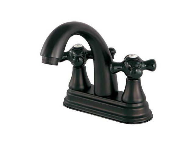 KINGSTON BRASS KS7615PKX KS7615PKX 4' Centerset Bathroom Faucet, Oil Rubbed