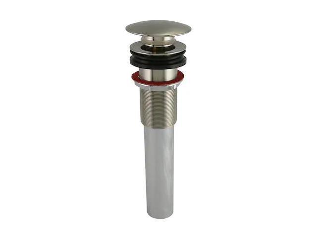 keeney 1686kdsbn vessel bathroom sink pop up drain, push control, brushed nickel