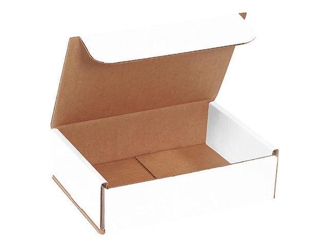 PARTNERS BRAND M762 Corrugated Mailers, 7' x 6' x 2', White, 50/Bundle