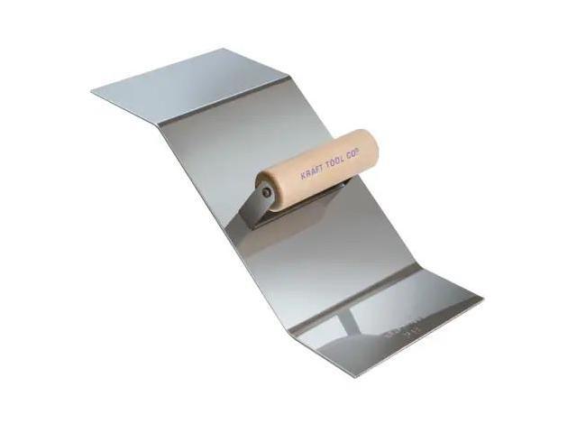 KRAFT TOOL CF651 Stainless Steel Curb Tool,3/4'R Curb/Gu