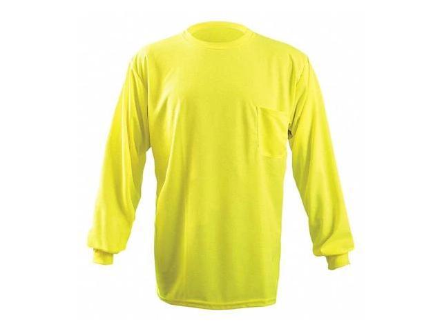 OCCUNOMIX LUX-XLSPB-YM Long Sleeve T-Shirt,M,ANSI Class N/A