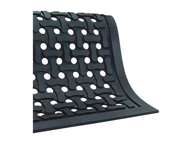 PARTNERS BRAND MAT217 Drainage Mat,Slip Guard,3x9 ft., Drainage Holes, 3 ft. W