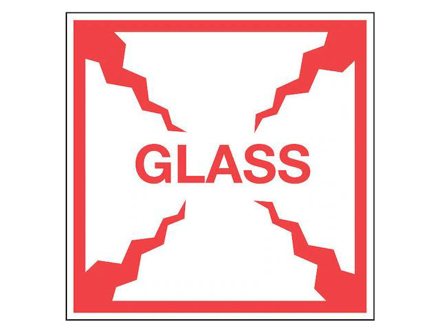 TAPECASE 16U880 InstructionalHandlingLabel,White,PK500