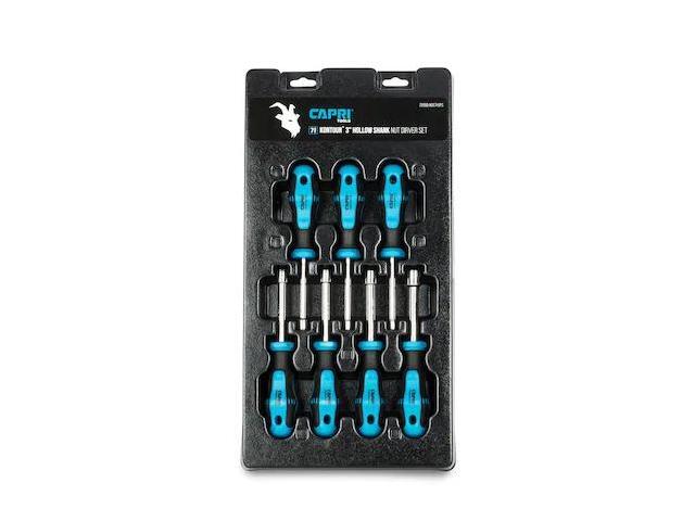 CAPRI TOOLS 25000-NDS7H3PS Kontour SAE Hollow Shaft Nut Driver Set, 7 pcs