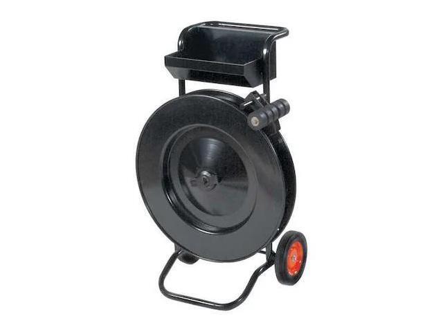 PARTNERS BRAND SC61 Deluxe Heavy-Duty Strapping Cart, Black, 1/Each