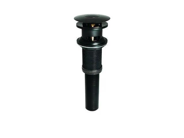 KEENEY MFG K820-75BRZ Push Button Bathroom Sink Drain with Overflow, Bronze