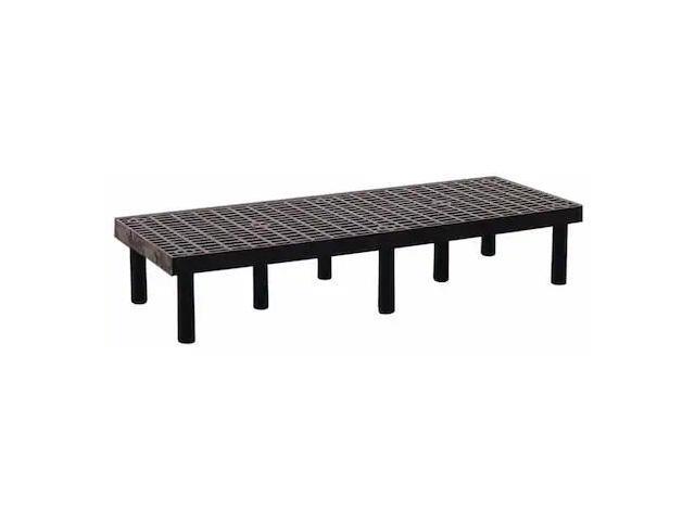 STRUCTURAL PLASTICS D6624 Dunnage Rack, Grid, HDPE, 1000 lb Load Capacity, 12