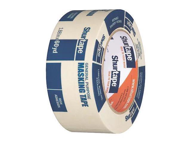 Shurtape CP-105 General-Purpose Grade Crepe Paper Masking Tape: 1 in x 60 yds. (Natural)