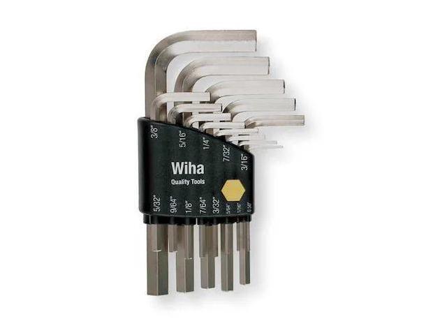WIHA 35194 13 Piece SAE L-Shape Hex Key Set, 35194