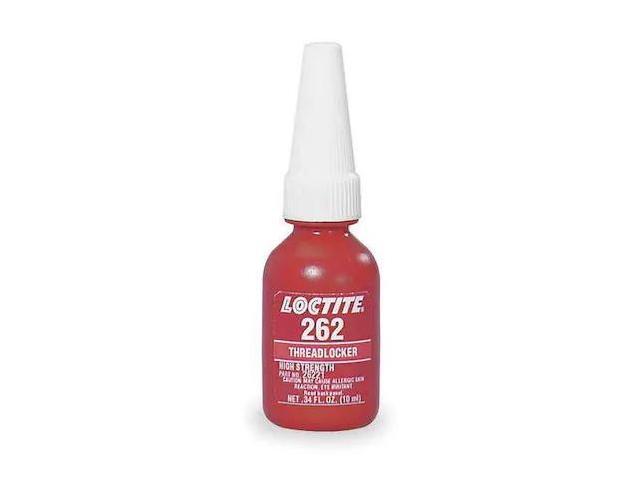 LOCTITE 231926 Threadlocker, LOCTITE 262, Red, High Strength, Liquid, 10 mL