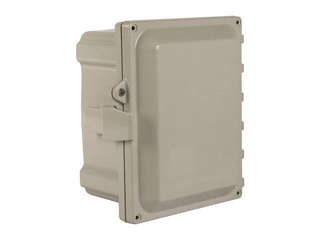 WIEGMANN HW-P80804CHQR Enclosure,Non-Metallic,Solid Cover