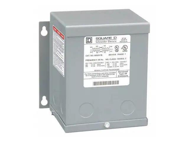 SQUARE D 500SV1B Transformer,500VA,120/240V,Wall