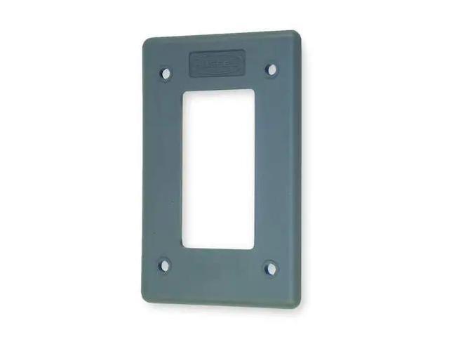 HUBBELL WIRING DEVICE-KELLEMS HBLP26FS Rocker Wall Plates and Box Cover, Number