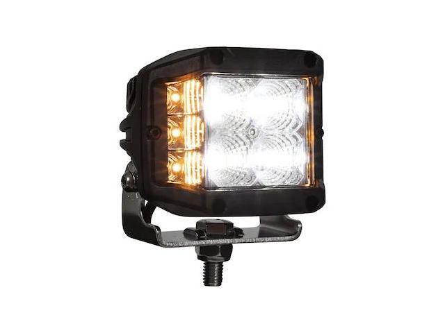 BUYERS PRODUCTS 1492232 4 Inch Wide LED Flood Light with Strobe - Square Lens