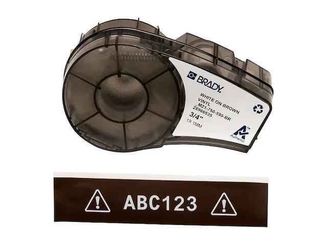 BRADY M21-750-595-BR Label Tape Cartridge,Permanent Printer