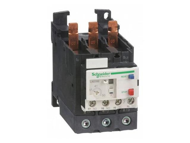 SCHNEIDER ELECTRIC LRD350 Overload Relay, 1NC/1NO, 37 A Min current, 50 A Max