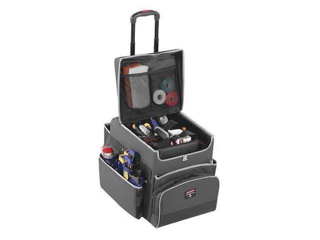 Rubbermaid Commercial Executive Quick Cart Small 14 1/4 x 16 1/2 x 17 Dark Gray