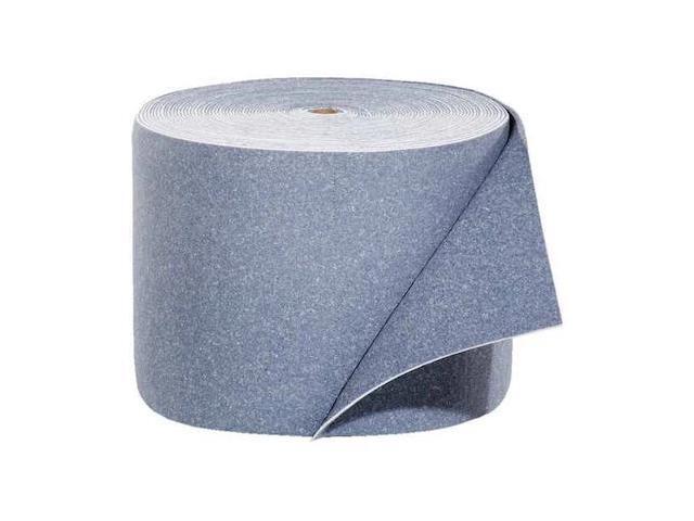PIG BLU103 Sorbent Roll, 32 gal, 15 in x 150 ft, Universal, Blue, Fibers