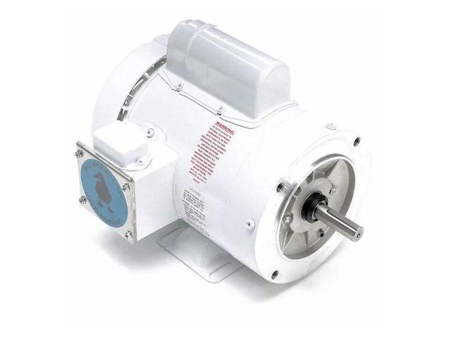 LEESON 113587.00 Washdown Motor, 3/4HP, Face/Base, 56C Frame