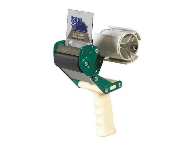 TAPE LOGIC TDSS3 Seal Safe Carton Sealing Tape Dispenser, 3', Green/White,