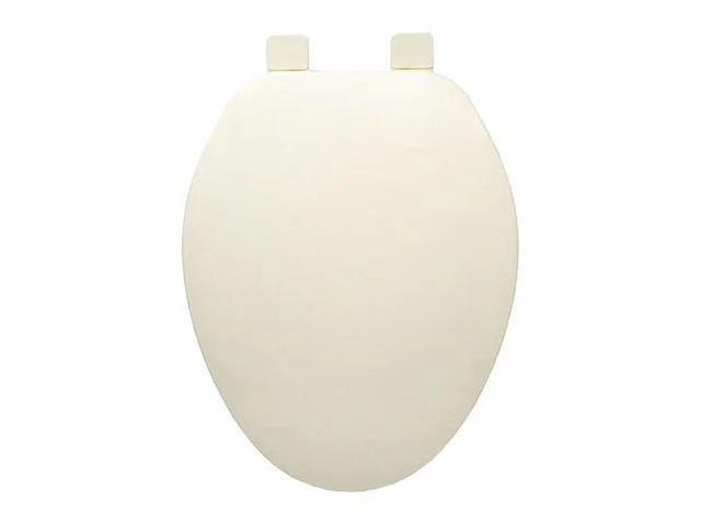 JONES STEPHENS C101102 Bldr Grd Plstc Toilet Seat,Bscuit,Elngtd With Cover,