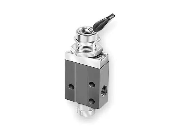 PARKER 404811000 Manual Air Control Valve,3-Way,1/8In NPT