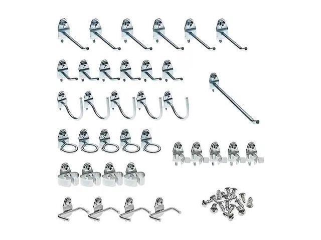 Durahook Pegboard Hook Assortment Kit Silver Zinc Plated Steel Steel 76936