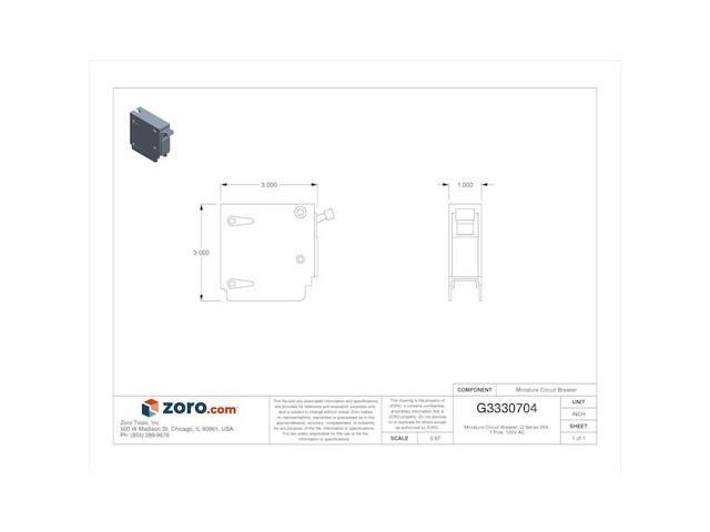 SIEMENS Q120HID Miniature Circuit Breaker, Q Series, 20A, 1 Pole, 120V AC, 10kA