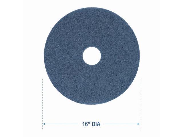 BOARDWALK BWK4016BLU Scrubbing Floor Pads, 16' Diameter, Blue, PK5