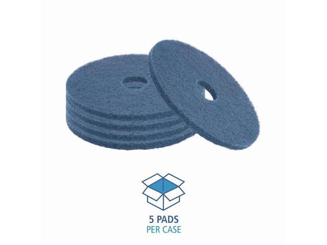 BOARDWALK BWK4016BLU Scrubbing Floor Pads, 16' Diameter, Blue, PK5