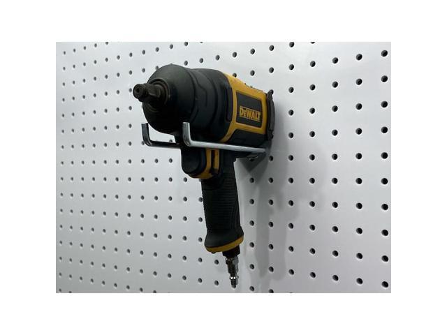 DuraHook 5-3/4 In. Double Rod 80 Degree Bend 1/4 In. Dia. Zinc Plated Steel Pegboard Hook for DuraBoard, 10 Pack