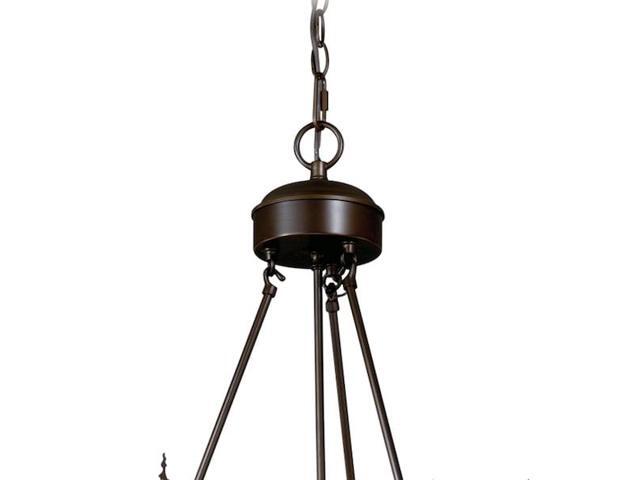 VAXCEL CH55406BBZ Bryce 9 Light Bronze Rustic Deer Chandelier