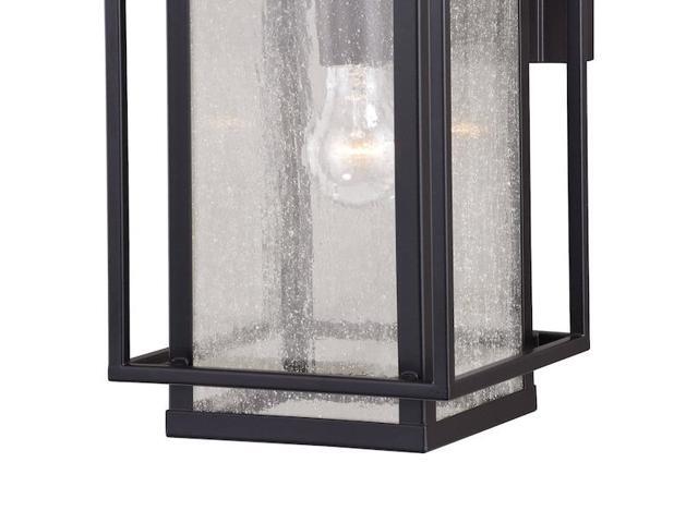VAXCEL T0467 Hyde Park 1 Light Dusk to Dawn Bronze Mission Outdoor Wall Lantern