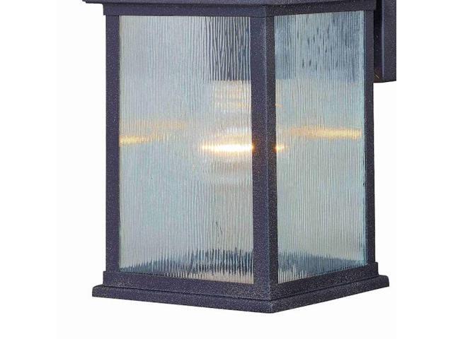 VAXCEL T0473 Cambridge 1 Light Dusk to Dawn Bronze Outdoor Wall Lantern Clear