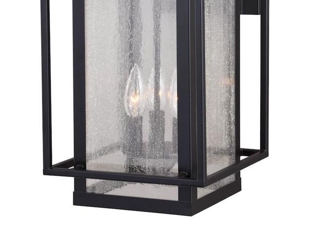 VAXCEL T0468 Hyde Park 3 Light Dusk to Dawn Bronze Mission Outdoor Wall Lantern