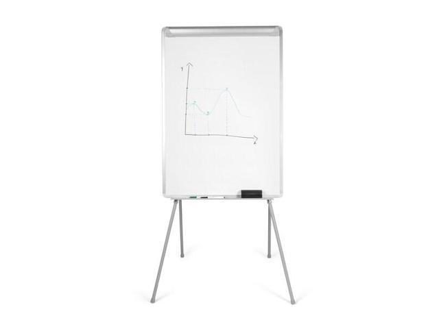 Bi-silique Silver Easy Clean Dry Erase Quad-Pod Easel 45' to 79' Silver