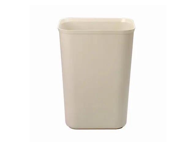 Rubbermaid Commercial 254400BG Fire-Resistant Wastebasket, Rectangular, Fiberglass 10 gal, Beige