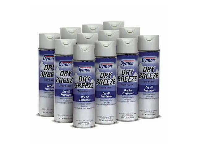 DYMON 70220 Dry Breeze Aerosol Air Freshener, Sugar & Spice, 10 oz, PK12