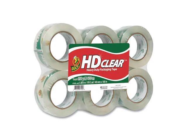 Duck Heavy-Duty Carton Packaging Tape 1.88' x 110 yards Clear 6/Pack 299016
