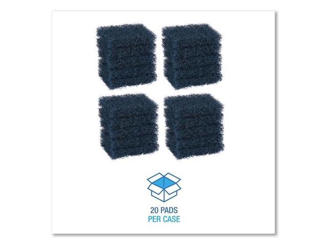 BOARDWALK 88BWK HD Extra Heavy-Duty Scour Pad, 3 1/2 x 5, Blue/Gray, PK20