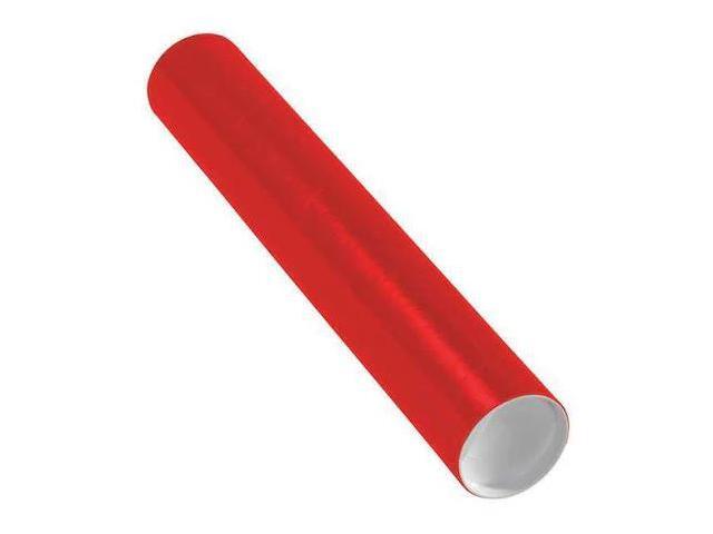 PARTNERS BRAND P3018R Mailing Tubes with Caps, 3 x 18, Red, PK24 PARTNERS BRAND P3018R Mailing Tubes with Caps, 3 x 18, Red, PK24