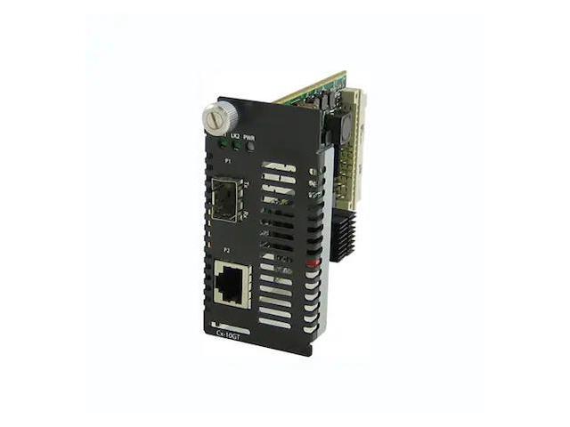 Perle C-10GRT-SFP Media Converter - Network (RJ-45) - Multi-mode, Single-mode - 10 Gigabit Ethernet - 10GBase-T - 0.10 km - 1 x Expansion Slots -...