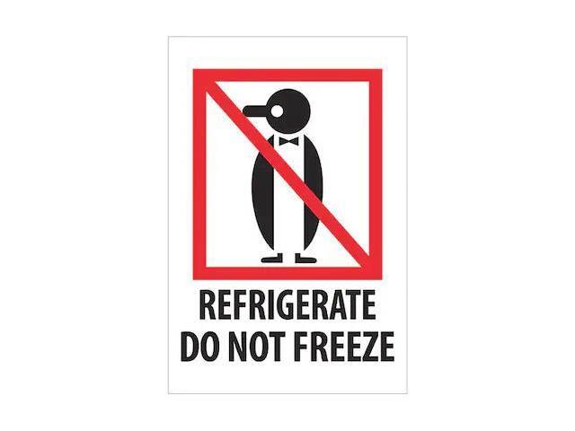 TAPE LOGIC IPM505 Tape Logic Labels, 'Refrigerate Do Not Freeze', 4 x 6',