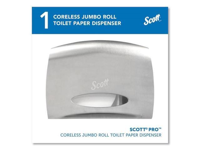 SCOTT 9601 Pro Coreless Jumbo Roll Tissue Dispenser, EZ Load, Stainless Steel