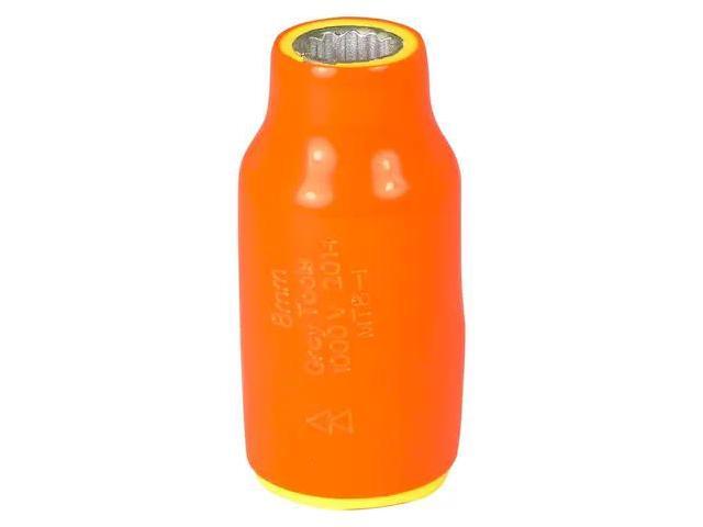 GRAY TOOLS MT8-I 8mm X 3/8' Drive, 12 Point Standard Length, 1000V Insulated