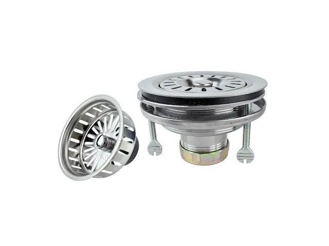 KEENEY MFG K5416TF Glass-Friendly Flat Top Kitchen Sink Strainer, Stainless