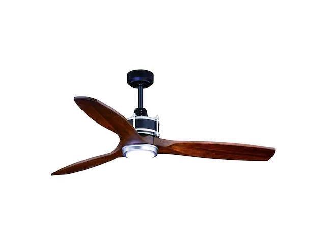 VAXCEL F0057 Curtiss 52 In. Black and Silver Industrial Indoor-Outdoor Wood