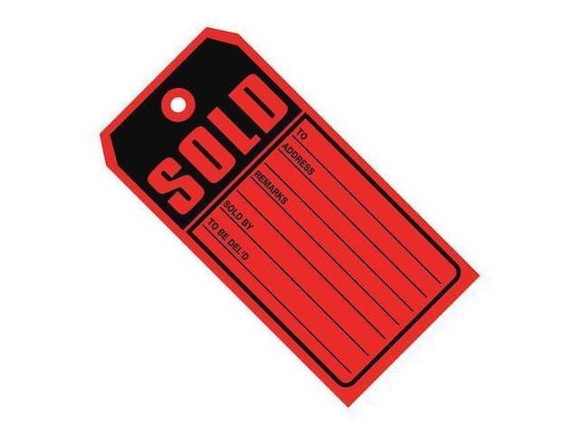 PARTNERS BRAND G2530 Sold Tags, 13 Point Card Stock, 4 3/4 x 2 3/8, PARTNERS BRAND G2530 Sold Tags, 13 Point Card Stock, 4 3/4 x 2 3/8,